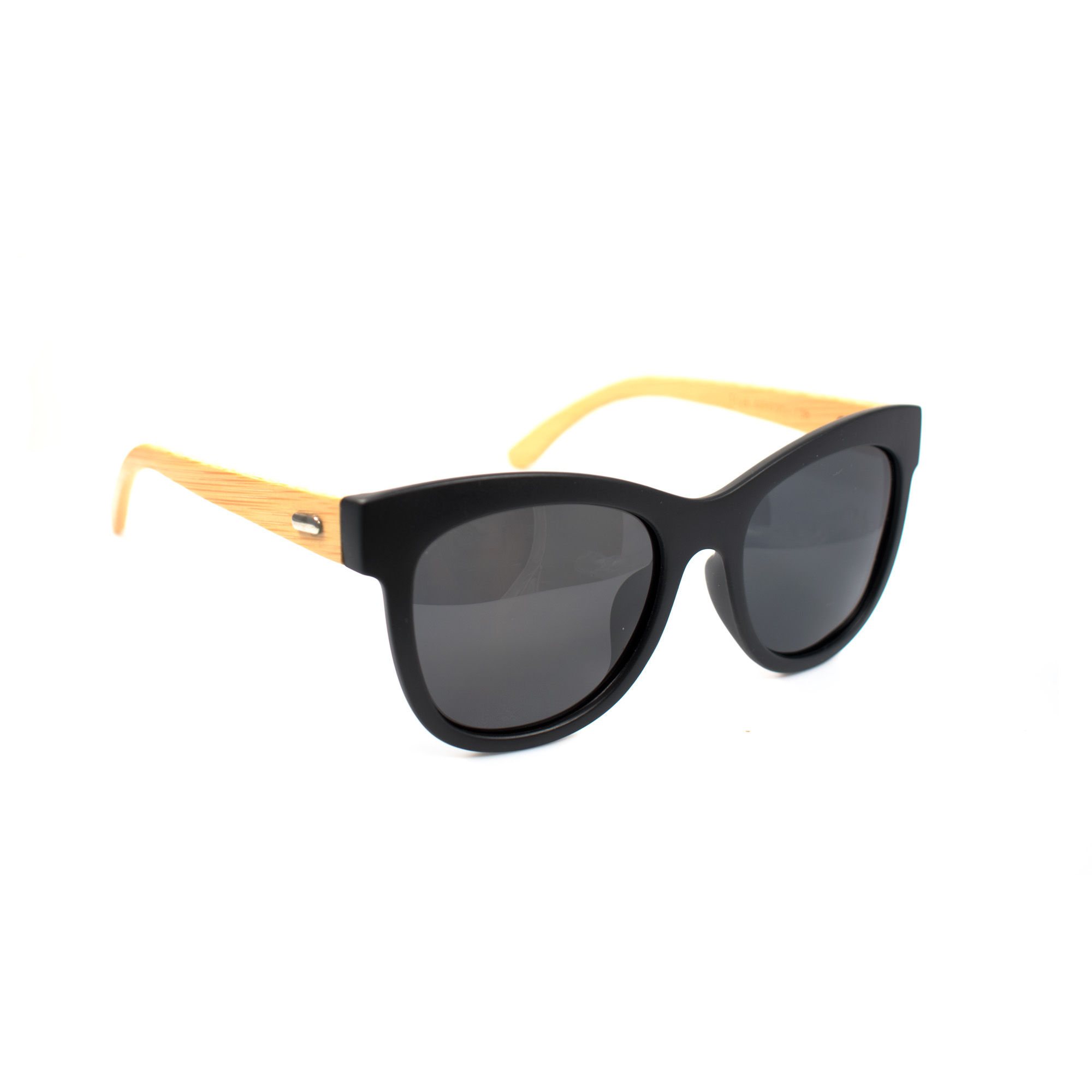 Henry Bamboo Temple Wayfarer Polarized Sunglasses
